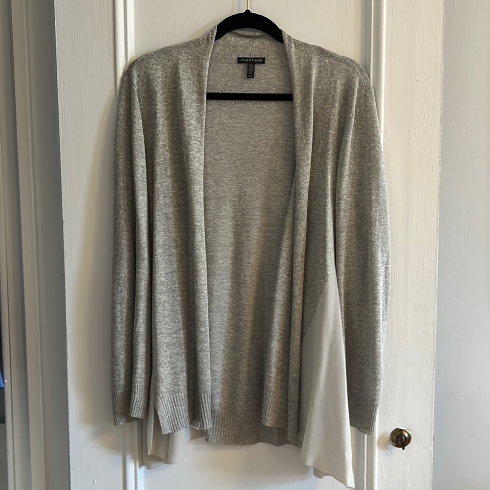 Eileen Fisher linen &Silk Cardigan